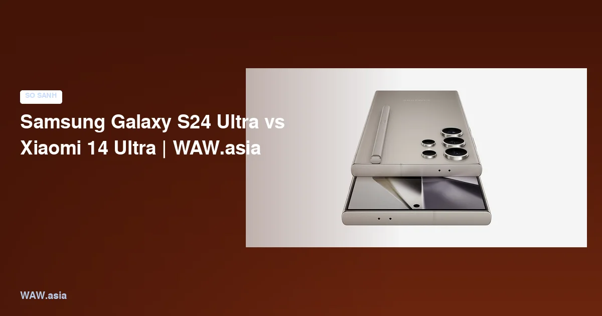 Samsung Galaxy S24 Ultra vs Xiaomi 14 Ultra | WAW.asia